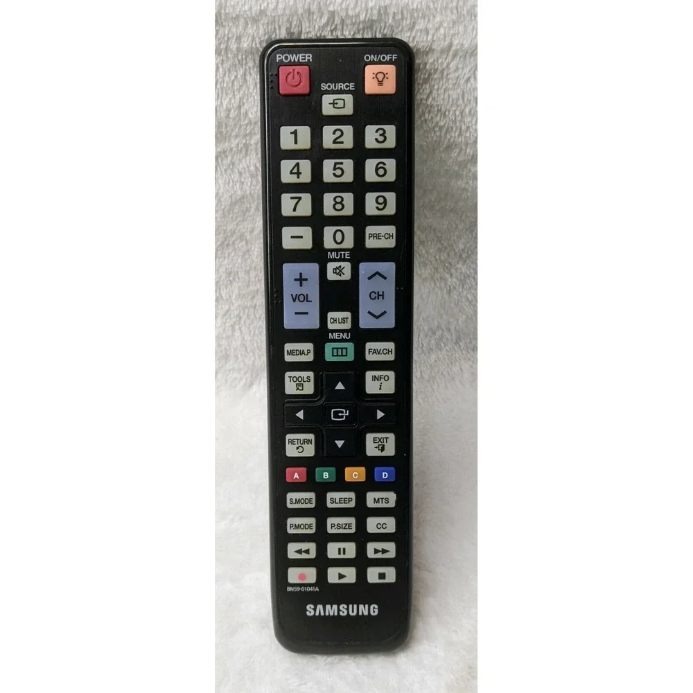 Samsung BN59-01041A TV Remote Control Black Backlit OEM Replacement